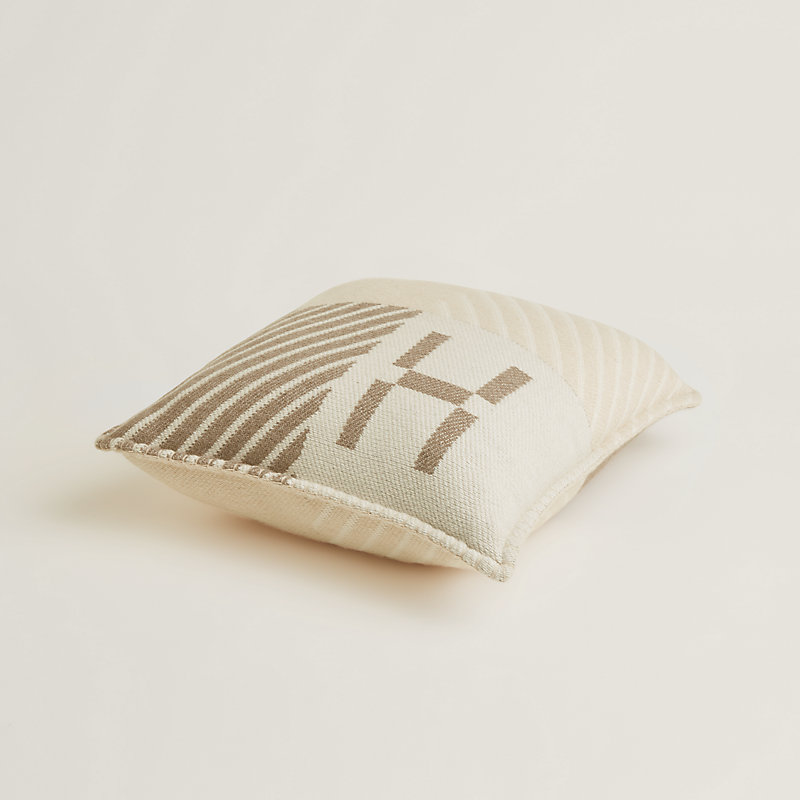 Avalon Zellige pillow - Beige | Hermès USA